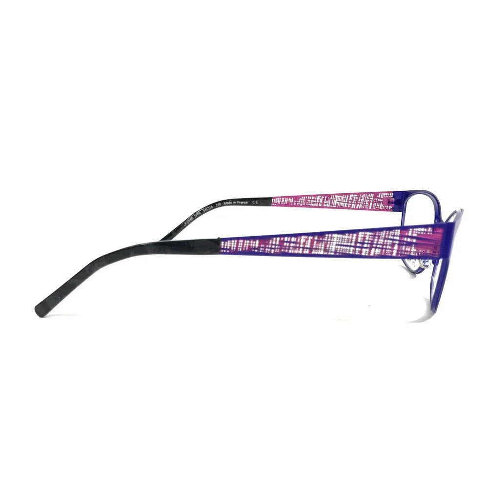 J.F. Rey Eyeglasses Frames JF2588 2280 Blue Purple Pink Woven Webbed 54-16-140